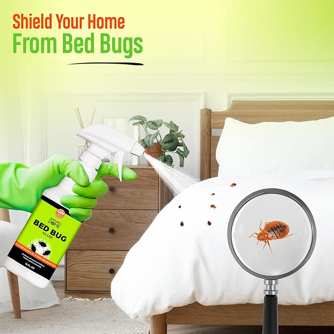 Nature's Dome Bed Bug Concentrate, Makes 16 oz Bed Bug Killer & Mite Killer Spray with 100% Kill Efficacy, Destroys Eggs & Resistant Strains, Derived from Natural Ingredients 2 oz