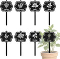 CUTHOLLOW 8PCS Metal Plant Markers Stakes Herbs for Outdoor Indoor, 3.5"x7" Waterproof Cute Garden Plant Labels Signs Tags for Farmhouse Greenhouse Decor - Funny Gardening Gifts