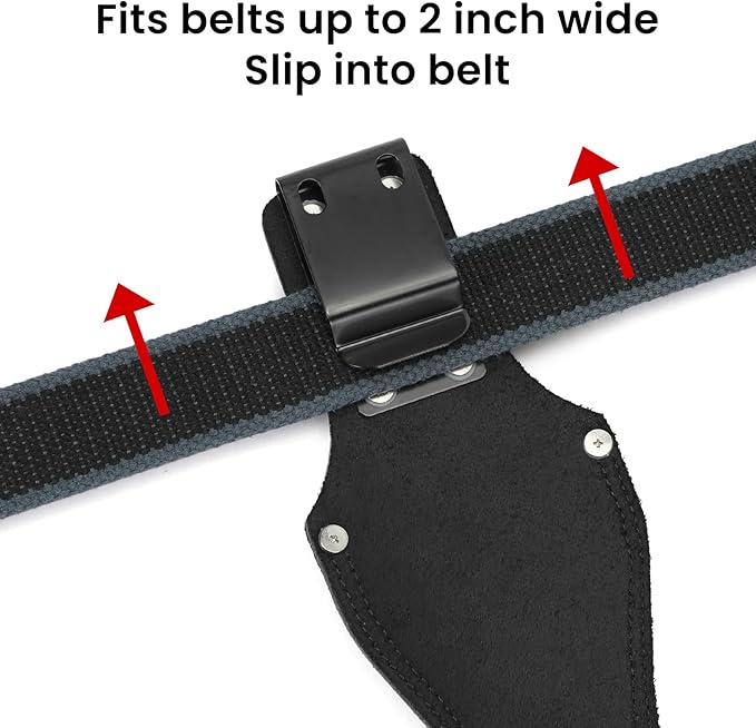Garden Pruner Sheath,Pruner Tool Holster,Premium Genuine Leather Pruner Holster Protective Case for Garden Pruning Snips and Clippers
