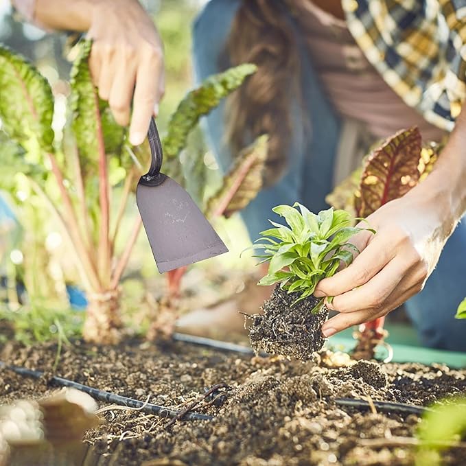 Garden Shovel Trowel Garden Tool, Gardening Tools Set Include Wide Garden Trowel, Hand Shovel, Small Shovels for Digging, Planting, Transplanting, Weeding- Gardening (silvery, One Size)