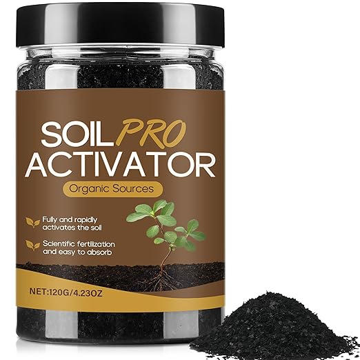 Soil Activator for Plants, Soil Pro Activator, Soil Revitalizer Organic and Plant Fertilizers, Soil Conditioner, Water-Soluble Formula Promotes Root Growth & Nutrient Uptake 120g (1Pcs)