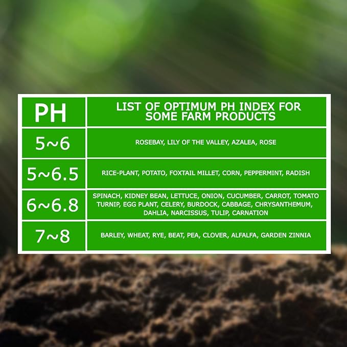 2-in-1 Digital Soil pH & Moisture Meter - 295mm Long Electrode, Test Kit for Indoor & Outdoor Plants, Garden, Lawn, Farm