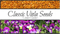 Viola Seeds – Classic Viola Colors aka “Johnny-Jump-Up” - Annual Heirloom Flower Seeds| Heirloom Seeds By Liliana's Garden |