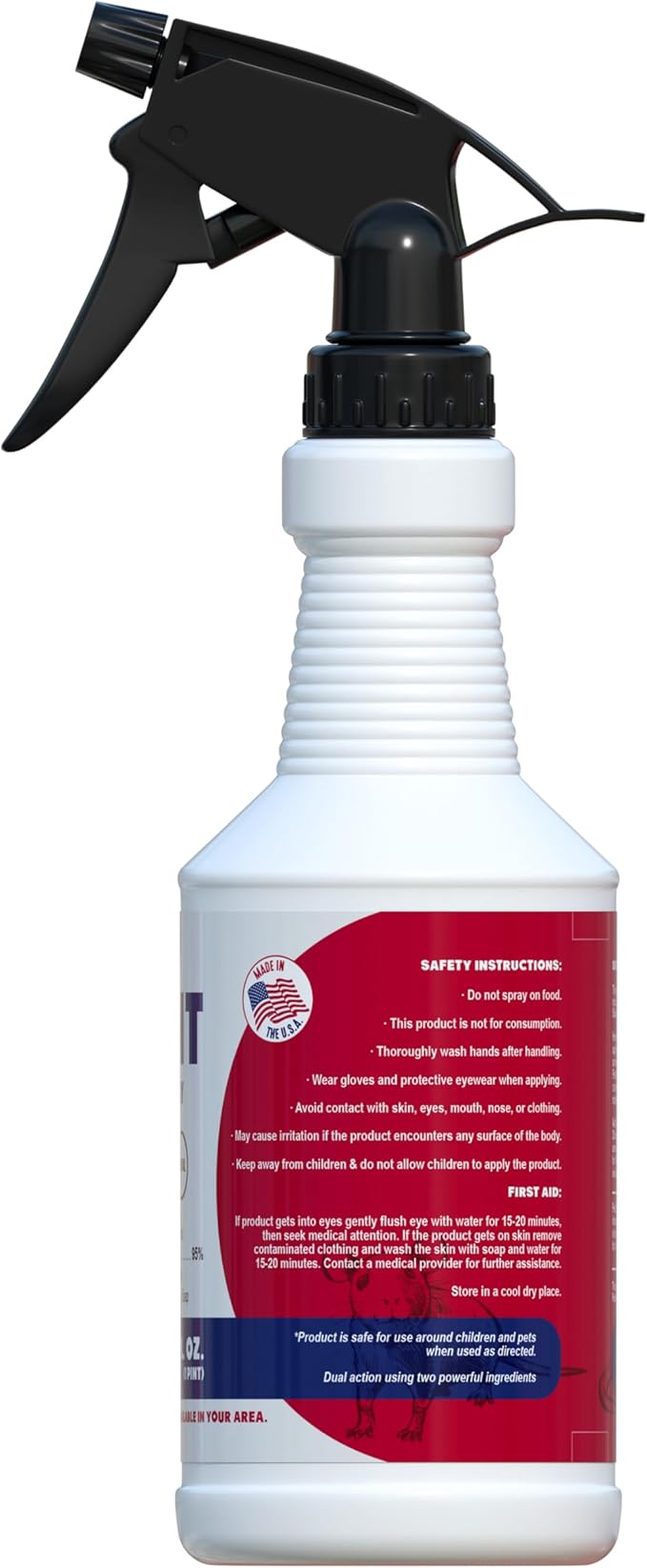 Peppermint Oil Spray for Rodents - Rodent Repellent Spray for Mice & Rats, Plant-Based Extra Strong Formula, Indoor & Outdoor Use, by Pest Easy, 16 oz