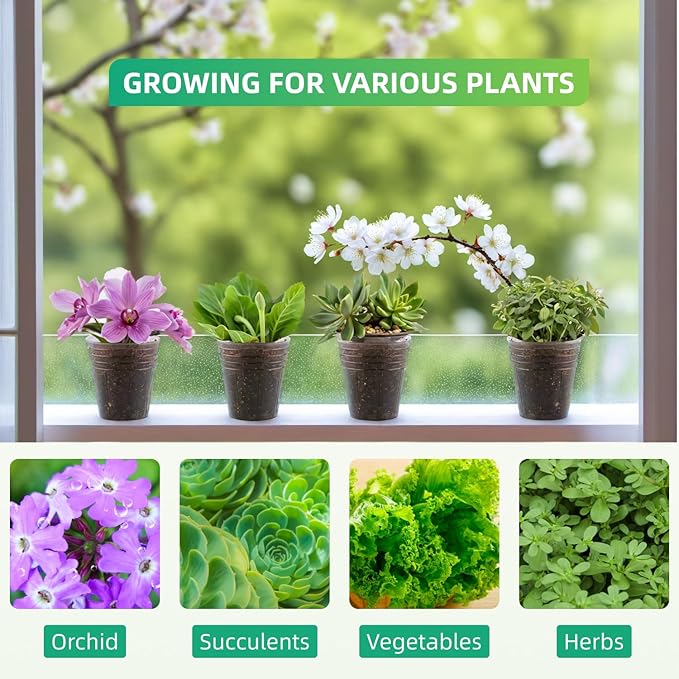 RooTrimmer 5-Pack 32 Cell Seedling Trays & 160 Pack 2" Soft Clear Nursery Pots -Thickened Durable Plant Starter Kit for Seed Germination (5 Sets)