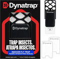 Dynatrap DT3007 Indoor Plug-in Fly Trap for Flies, Fruit Flies, Moths, Gnats, and Other Flying Insects - 1 Black Device + 2 Glue Cards