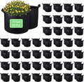90-Pack 10 Gallon Garden Plant Aeration Fabric Pots with Handles Non-Woven Plant Bag Cloth Pots Garden Planting Bags to Grow Vegetable Flowers Potatoes (10 Gal)