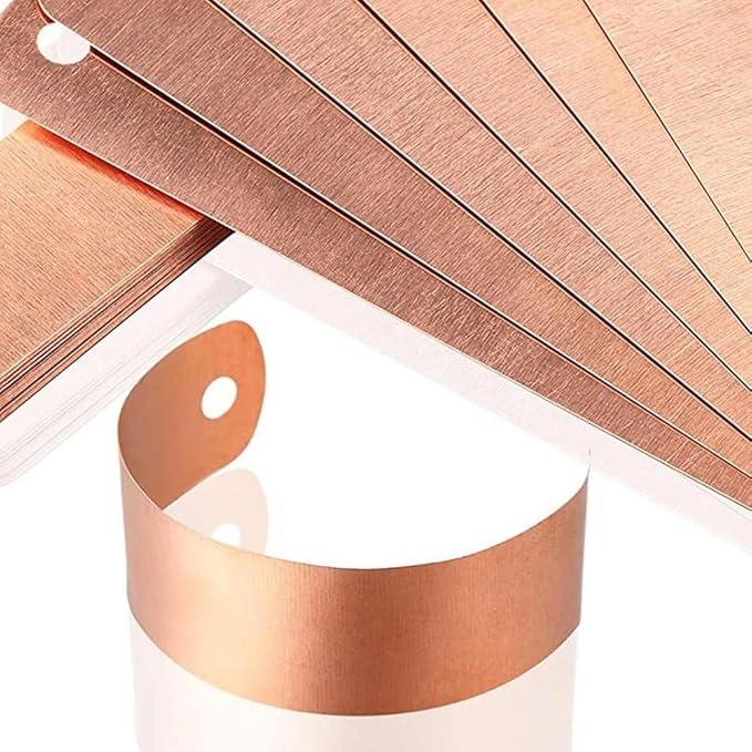 100 Pcs Metal Plant Labels Copper Tree Tags Metal Garden Tags Reusable Plant Markers for Outdoor Greenhouse Vegetables Flower Identification