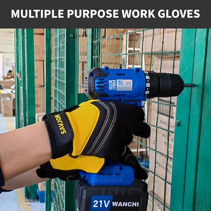 Safety Work Gloves for Men&Women,Utility Working Gloves,Mechanic Gloves,Yard Work Gloves,Performance Fit,Touchscreen