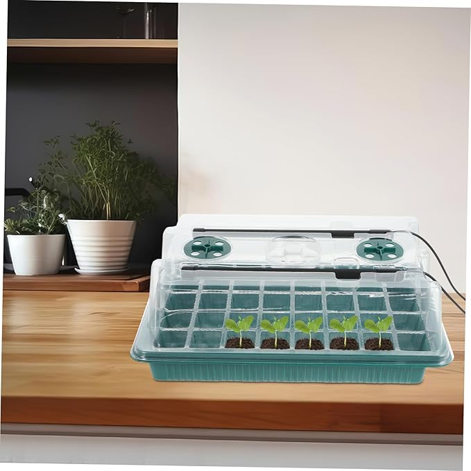 Milisten 2sets Seed Starting Kit Grow Light Cell Trays for Optimal Germination Complete Starter System Timed Lighting for Indoor Gardening