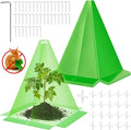 20 Packs 12"x 8" Garden Cloches for Plants,Plant Protectors from Animals,Plant Cages for Outdoor Plants,Plant Covers from Animals,Chicken Wire Cloche with Stakes for Protect Plants,Seedling,Vegetables