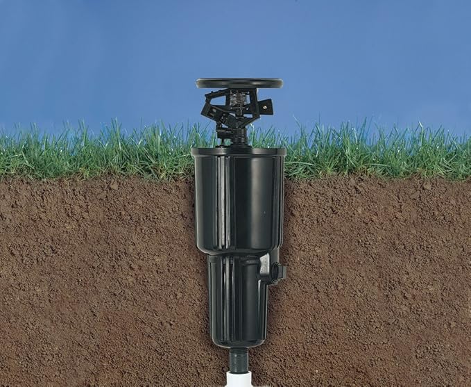 Orbit 55200 Pulse Pop-Up Impact Sprinkler Head, Black