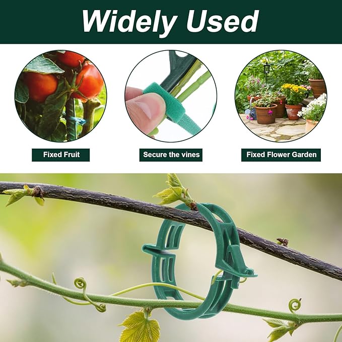 5Pcs Stackable Plant Support Stakes, Plant Stakes for Indoor and Outdoor with Clamps, Plants Sticks for Vine Training Stem Stabilization, Stem Holder Structures Frame for Potted Monstera Climbing