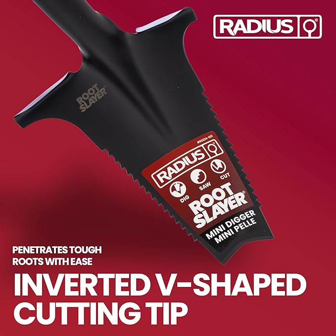 Root Slayer RS224, Mini-Digger Shovel Spade, Black