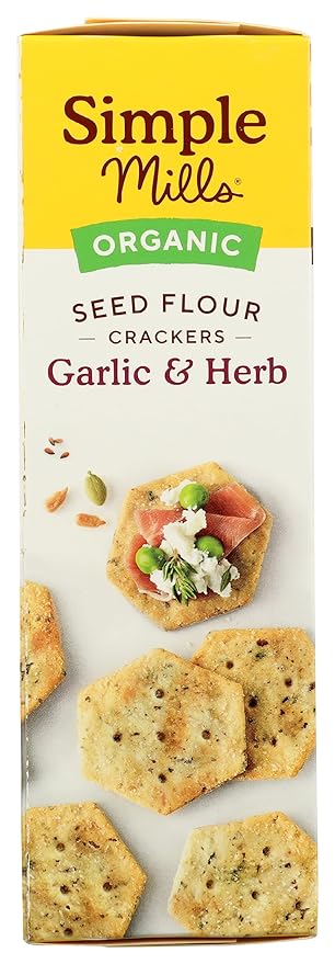 Simple Mills Cracker Seed Garlic Herb, 4.25 oz