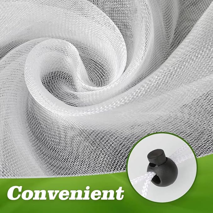 3 Pack Garden Plant Netting Fruits Blueberry Bushes Tomato Protection Netting Insect Netting Cover Bags with Drawstring 5.9‘ X 5.9' for Vegetables Fruits Trees (6Pack-3.9'X4.6')