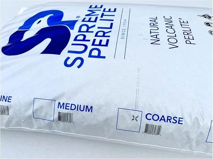 Supreme Perlite Coarse Horticultural Perlite for Potting Soil, Seed Starting, Propagation, Organic Gardening & Soil Aeration, 4 Cu Ft Bag