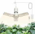 SANSI Hanging Grow Lights for Indoor Plants, 30W High PPFD Full Spectrum with Timer, 180° Adjustable Wings LED Pendant Plant Lights for Indoor Growing, 16.4FT Power Cord, for Tall Large Plants