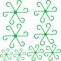 8PCS Plant Stem Support, 4 Sizes Climbing Houseplant Stem Holders, Plastic Reusable Flower Trellis Stem Hook Plant Care Growth Accessories for Flower Plants Indoor Outdoor