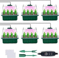 Plant Germination Kit with Full LED Grow Light, Reusable Seed Starter Tray, Adjustable Ventilation, USB Powered - Promotes Indoor Plant Growth, Ideal for Gardeners and