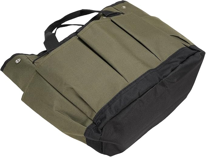 Garden Tool Organizer, Heavy Duty Oxford Cloth with Multiple Pockets Garden Tool Caddy, Storage Bag with Elastic Straps and Rainproof Design for Men and Women (OD Green)