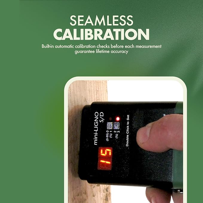 Mini-Ligno S/D - Pin Moisture Meter - Mold Detector & Tester for Construction, Maintenance, Flooring, Water Damage - Humidity Detection & Moisture Meter for Wood, Wall, Drywall & Firewood