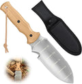 Garden Tools Trowel with EDC Sheath for Weeding Digging Planting, Gifts for Women Mom Her, Gardening Tools with 7" Stainless Steel Blade, Dual-Scale Measurement,Hanging Hole, Gifts for Men Dad Him