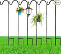 6 Pcs 24 Inch Shepherds Hook for Outdoor Adjustable Bird Feeder Pole Metal Steel Shepard Hooks for Hummingbird Stand Feeder Pole for Garden Plant, Lantern, Hanging Wedding Decor