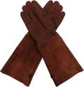 Thorn Proof Gardening Gloves for Women and Men Long Brown Puncture-resistant Gloves Protective Sleeve for Outdoor Garden Work