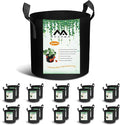 20-Pack 3 Gallon Grow Bags, Heavy Duty Aeration Fabric Pots with Handles,300G Thickened Nonwoven Pots for Plants/Vegetables/Flowers