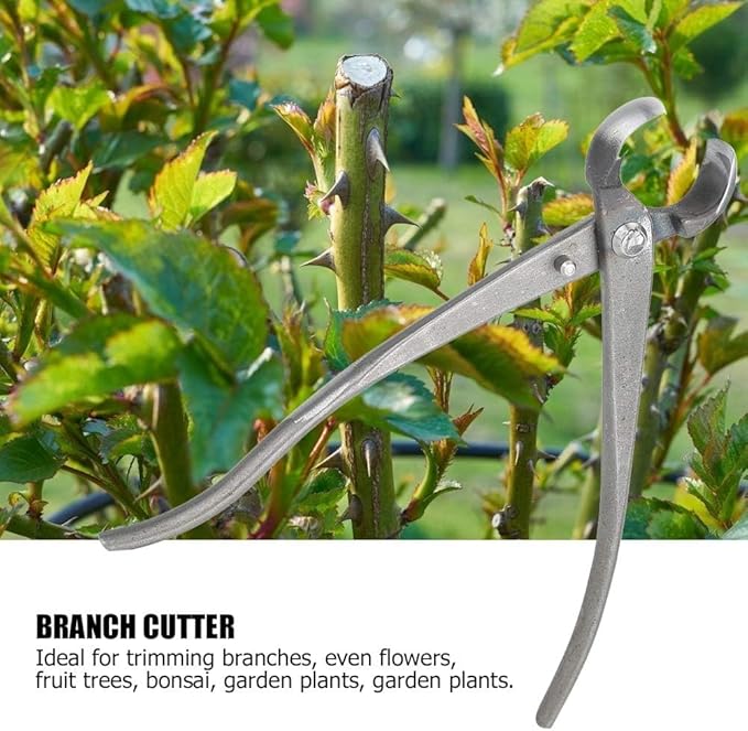 Bonsai Cutters, 8.5inch Concave Bonsai Cutters and Knob Cutters Stainless Steel Tree Branch Cutter Concave Cutter Bonsai Tools for Bonsai and Gardening Pruning