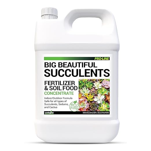 Covington Succulent Fertilizer Liquid (1 Gallon) – Cactus & Succulent Plant Food for Indoor and Outdoor Use – Slow Release Liquid Fertilizer for Houseplants – Made in USA