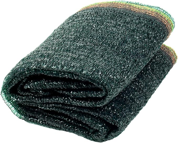 Cool Area 40% 6x8ft Sunblock Shade Cloth Cover Mesh UV Resistant Net for Garden Flower Plant Greenhouse, Dark Green