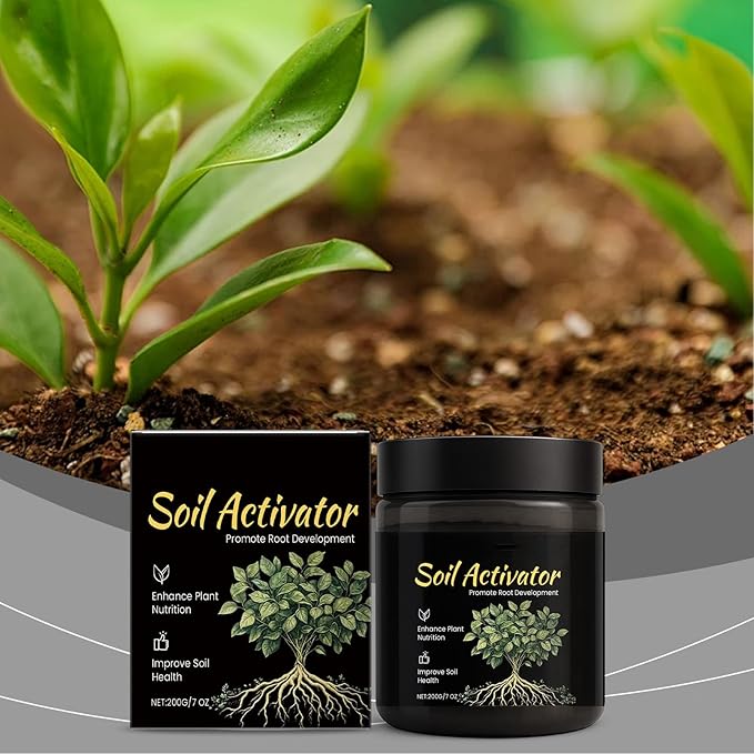 Soil Pro Activator, 7 Fl Oz Soil Activator for Plants, Water-Soluble Formula, Enhance Growth for Vegetables & All Plants (2pcs)