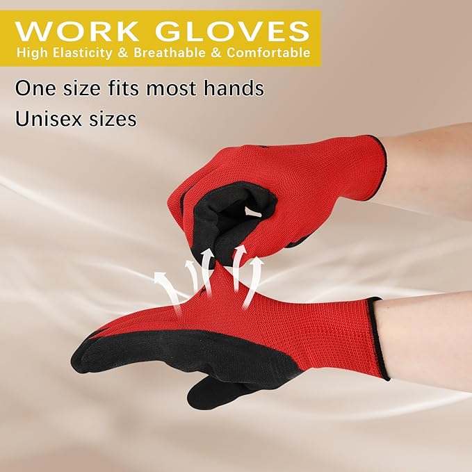 gardening gloves,garden gloves for women,Breathable latex dipped,Suitable for weeding and warehouse handling
