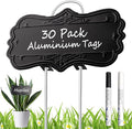 30 Pack Metal Plant Tags,Waterproof Plant Labels Garden Tags for Plants Outdoor with 2 Pens,Larger Area 3.7"X 2" Aluminum Gardening Plant Label Stakes for Flowers Vegetables Herb Seed Greenhouse