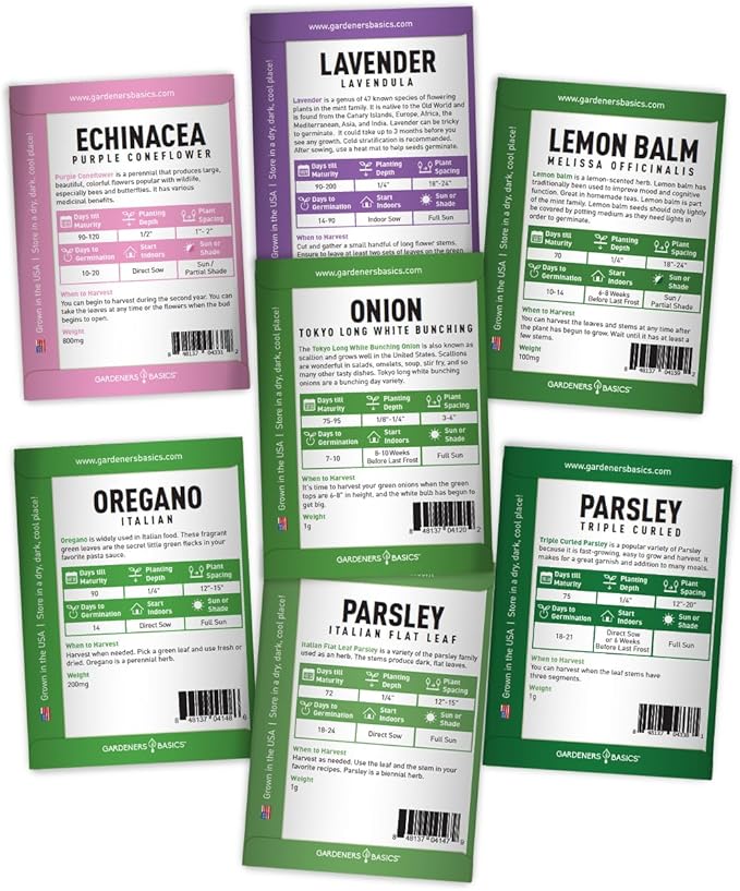 Gardening Gifts - 70 Variety Heirloom Seed Pack | 35 Herb Seeds + 35 Flower Seeds | Non-GMO, USA Grown, Pollinator Friendly | Perfect Garden Gift for Women, Men, Beginners & Plant Lovers