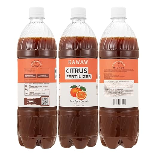 Organic Citrus Tree Probiotic Fertilizer 35oz (1000ML) – Microbial Plant Nutrient for Citrus, Apple, Lemon & Fruit Trees – Enhances Soil Health, Fruit Sweetness & Freshness