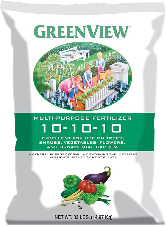 GreenView Multi-Purpose Fertilizer, 33 lb. Bag - NPK 10-10-10