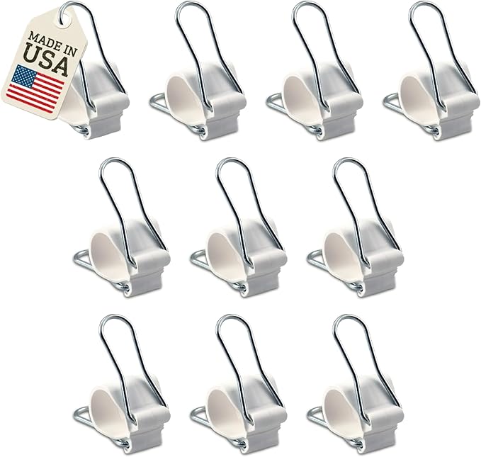 Reusable Plant Clips Made in USA – Orchid Clips, Plant Support Clips & Cord Clips – Heavy-Duty, Weather-Resistant & Durable – Secure Stems, Vines, Wires, Cables, Tomato Plants– Indoor & Outdoor