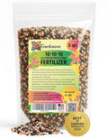 Professional 10-10-10 All-Purpose Soil Fertilizer by Gardenera - Ideal for Flowers, Plants, Vegetables, Fruit Trees and Lawns - 3 Quarts