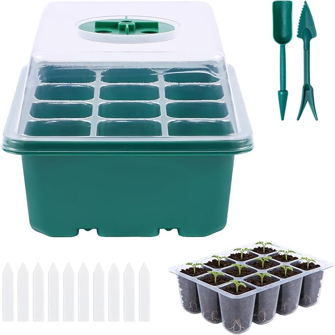 Seed Starting Kit with LED Grow Light, Smart Controller, Full Spectrum Plant Growing System with Timer