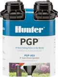 Hunter PGP-ADJ 3/4" Rotor Sprinkler,Adjustable 40°– 360° Arc,Gear Drive,4" Pop Up Sprinkler,Lawn Irrigation Head,22–52 ft Spray Distance,Preinstalled 3.0 GPM Nozzle,(Pack of 24)