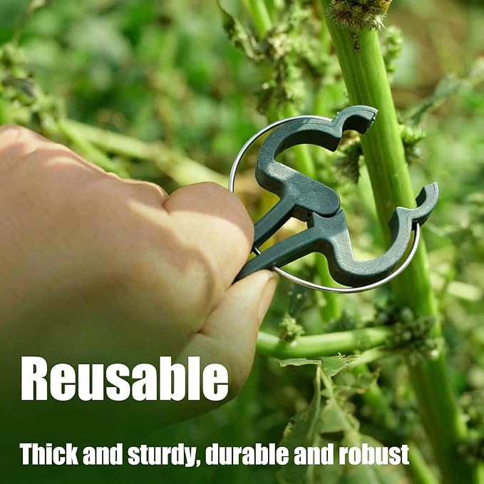 10 Pack Stackable Plant Support, Garden Support Stakes for Indoor Outdoor Plants Garden Stakes for Climbing and Potted Moss Pole for Support Tall Potted Plants