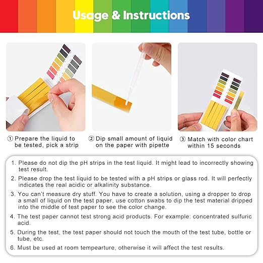 1 Pack pH Test Strips, 80 Strips pH.1-14 Universal pH Test Paper Litmus Test Paper pH Soap Making Testing Strips for Water Wine Saliva Urine Soil Testing Pet Food (Sealed Pack)