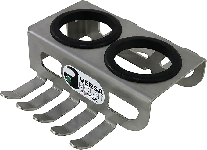 Trick-Tools Versa-Mount Stainless Steel Hammer Hanger, Air Tool and Clamp Organizer