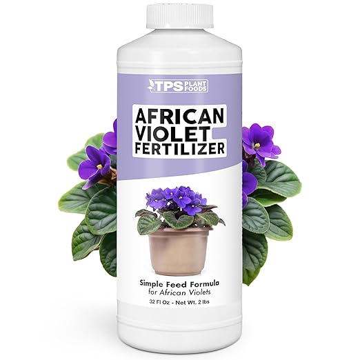 African Violet Fertilizer – Liquid Plant Food for More Blooms, Rich Green Leaves & Healthy Root Development, 32 oz