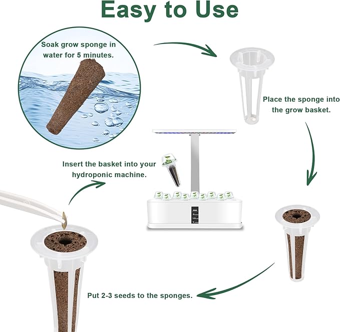 Pepper Seed Pod Kit, with Serrano, Cayenne, Jalapeño, Bell, Anaheim, Banana Pepper, Grow Anything Seed Pod Kit Compatible with All Hydroponics (8-Pod)