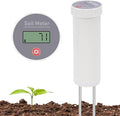 Digital Soil pH Meter, Industrial Grade Soil pH Tester with Calibration-Free LCD Display, High Accuracy Soil pH Pen, Soil pH Monitor for Garden, Lawn, Plant (White)
