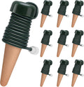BYDOLL Plant Self-Watering Stakes Automatic Dripper Watering Terracotta Spikes for Indoor Outdoor Plant,Watering Insert Devices for Vacation use,Bonsai Garden Drip Irrigation System(10 Pack)
